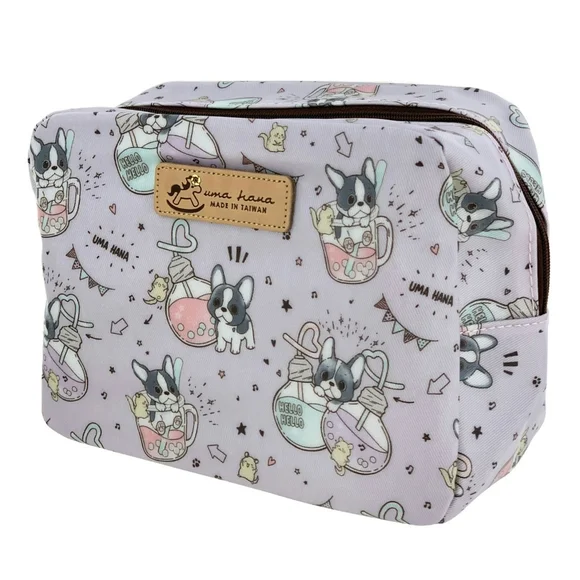 Waterproof Boba Frenchie Cube Makeup Cosmetic Bag - Picture 1 of 10